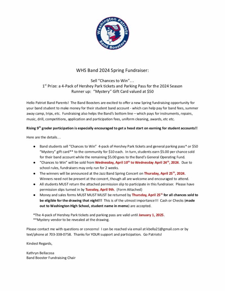 2024 WHS Hershey Park Raffle Letter to Parents.docx pdf 1