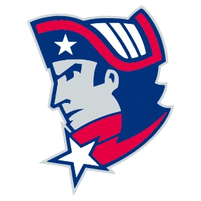 The logo of the patriots football team.